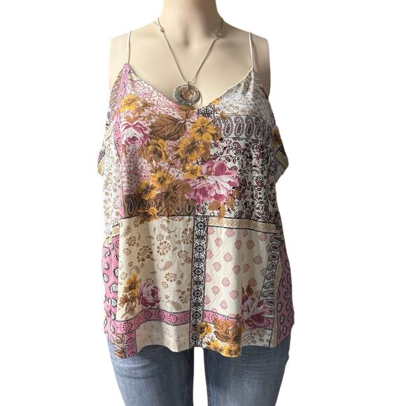 Maurices Spaghetti Strap Tank Top Size 4X in Cream, Tan, Pink, and Black - Picture 1 of 10